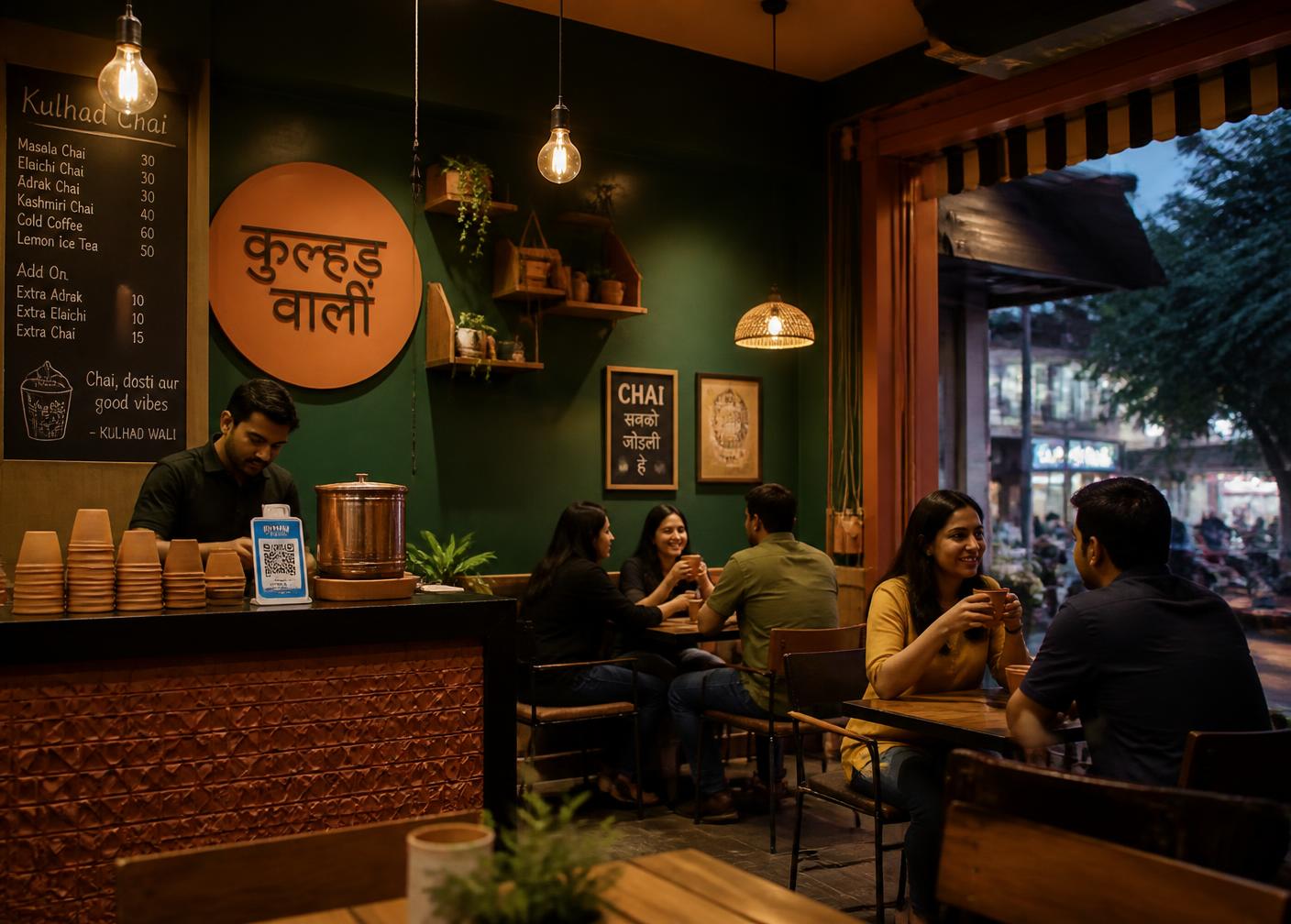 Inside the Urban Chai Churi cafe